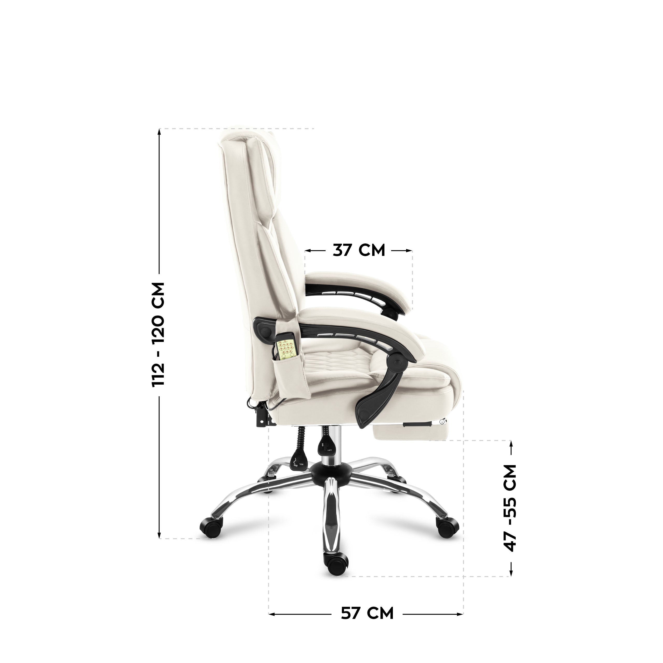 Dimensions of Mark Adler Boss 6.0 chair dimensions