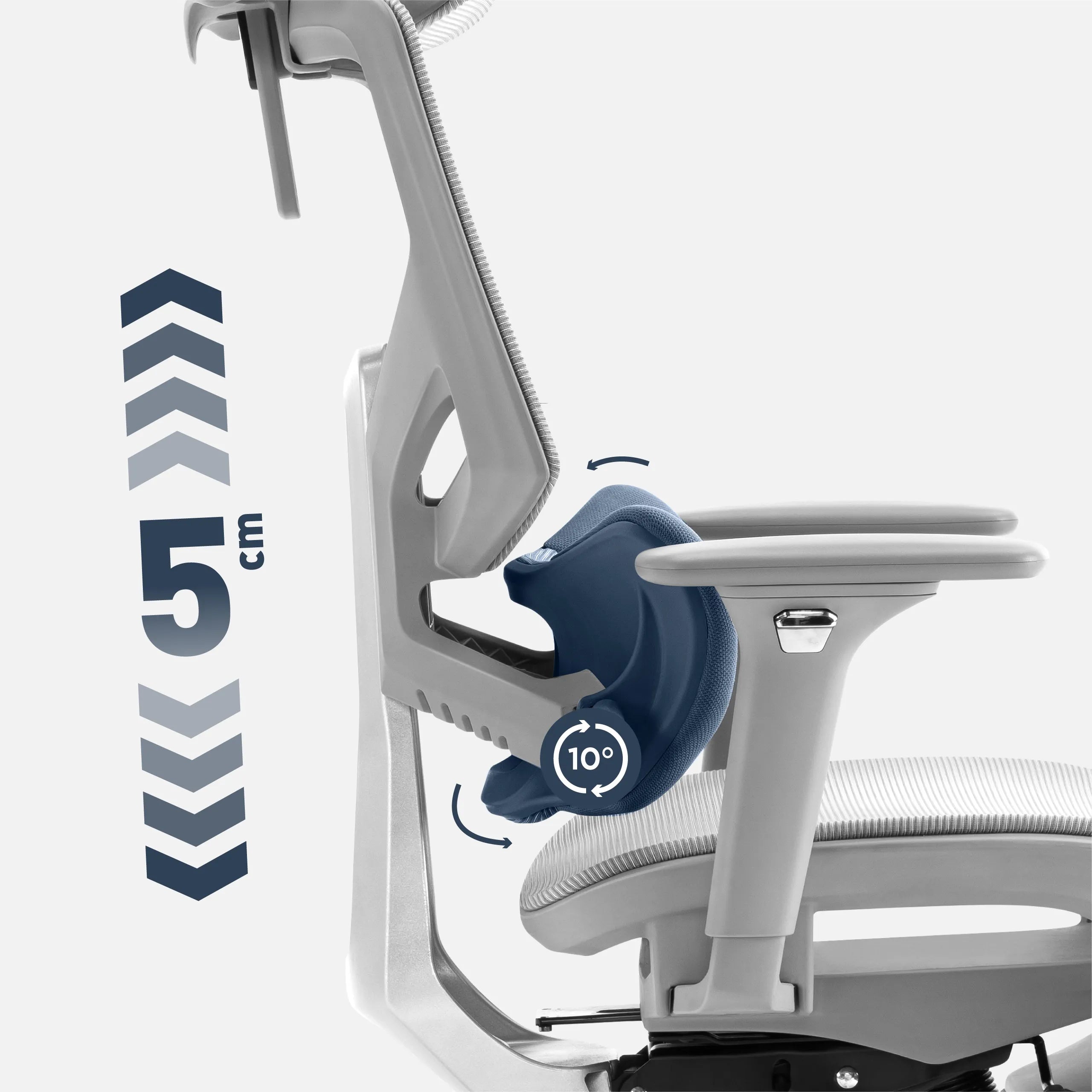 Adjustable lumbar support Expert 8.7