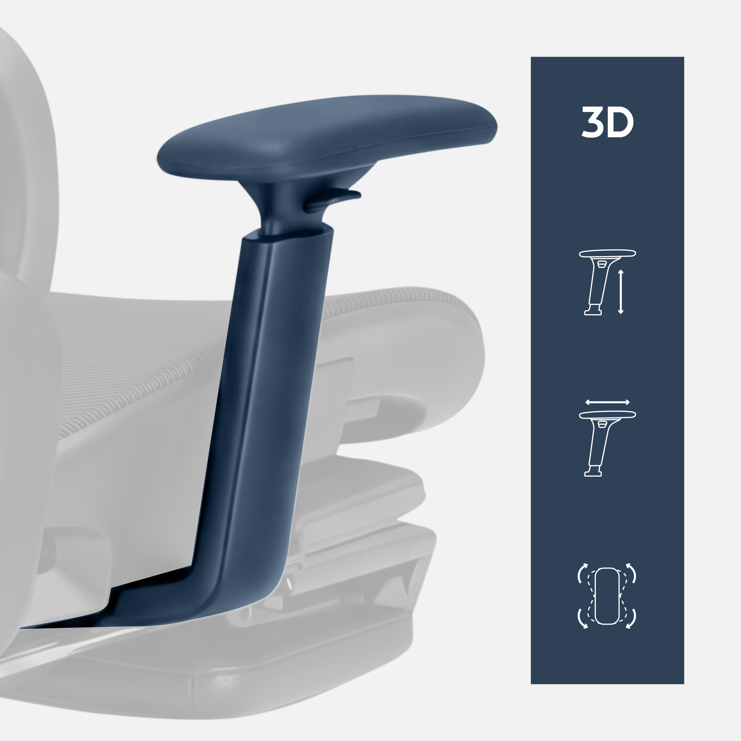 Adjustable armrest Expert 9.3