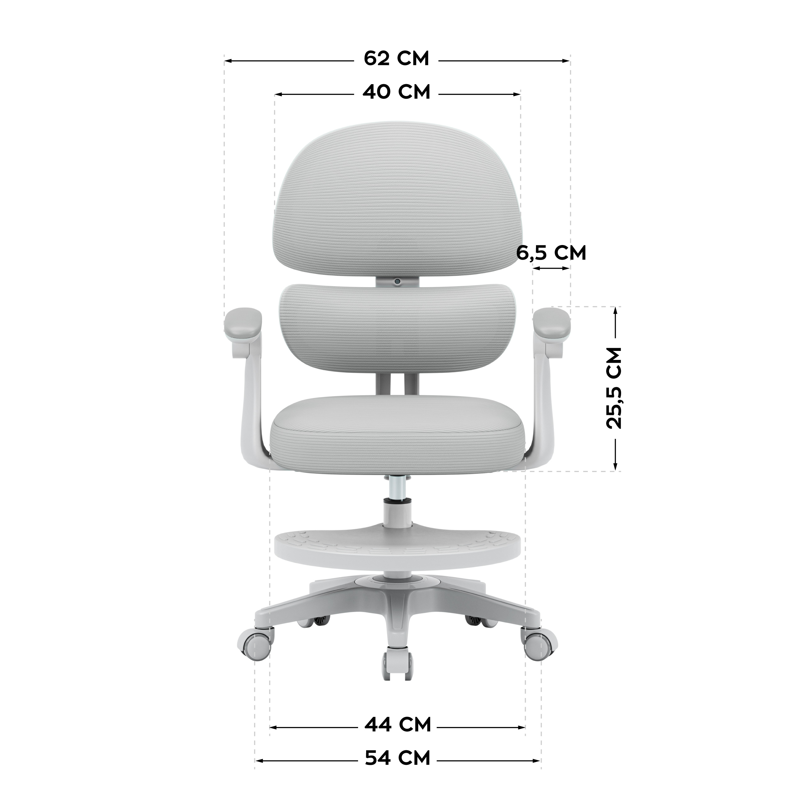 Junior 4.4 chair dimensions